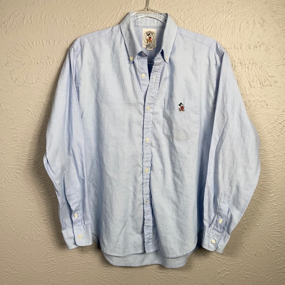 Mickey & Co. by J.G.Hook Blue Button Up Shirt 14